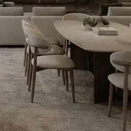 oval dining table