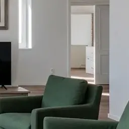wooden TV console