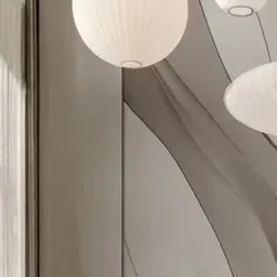 white paper pendant light