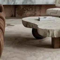 organic stone coffee table
