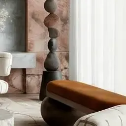 sculptural floor lamp