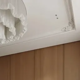 ruffled white chandelier