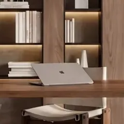 large wooden desk