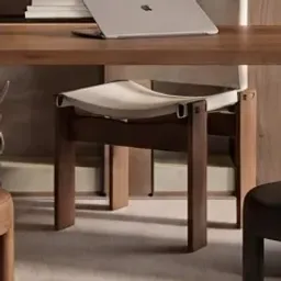 wooden desk chair