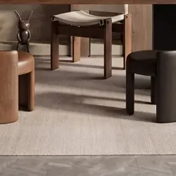 light grey rug