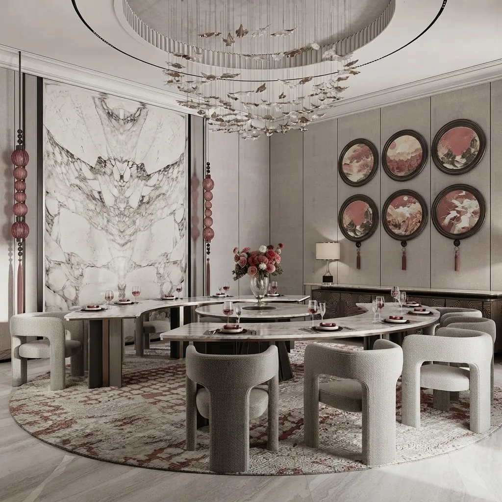 Butterflies Over Marble