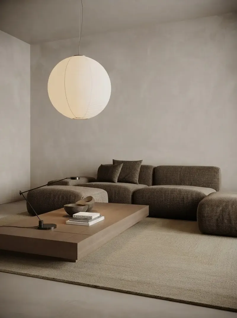 Living Room designed with MeltFlex AI: Japandi Living Room