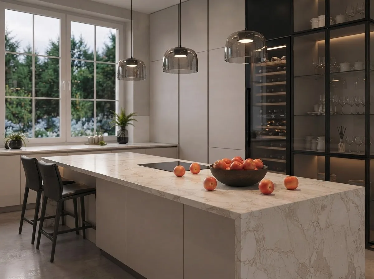 Pearl Marble Kitchen