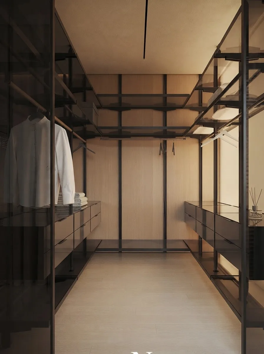 Smoke Glass Wardrobe