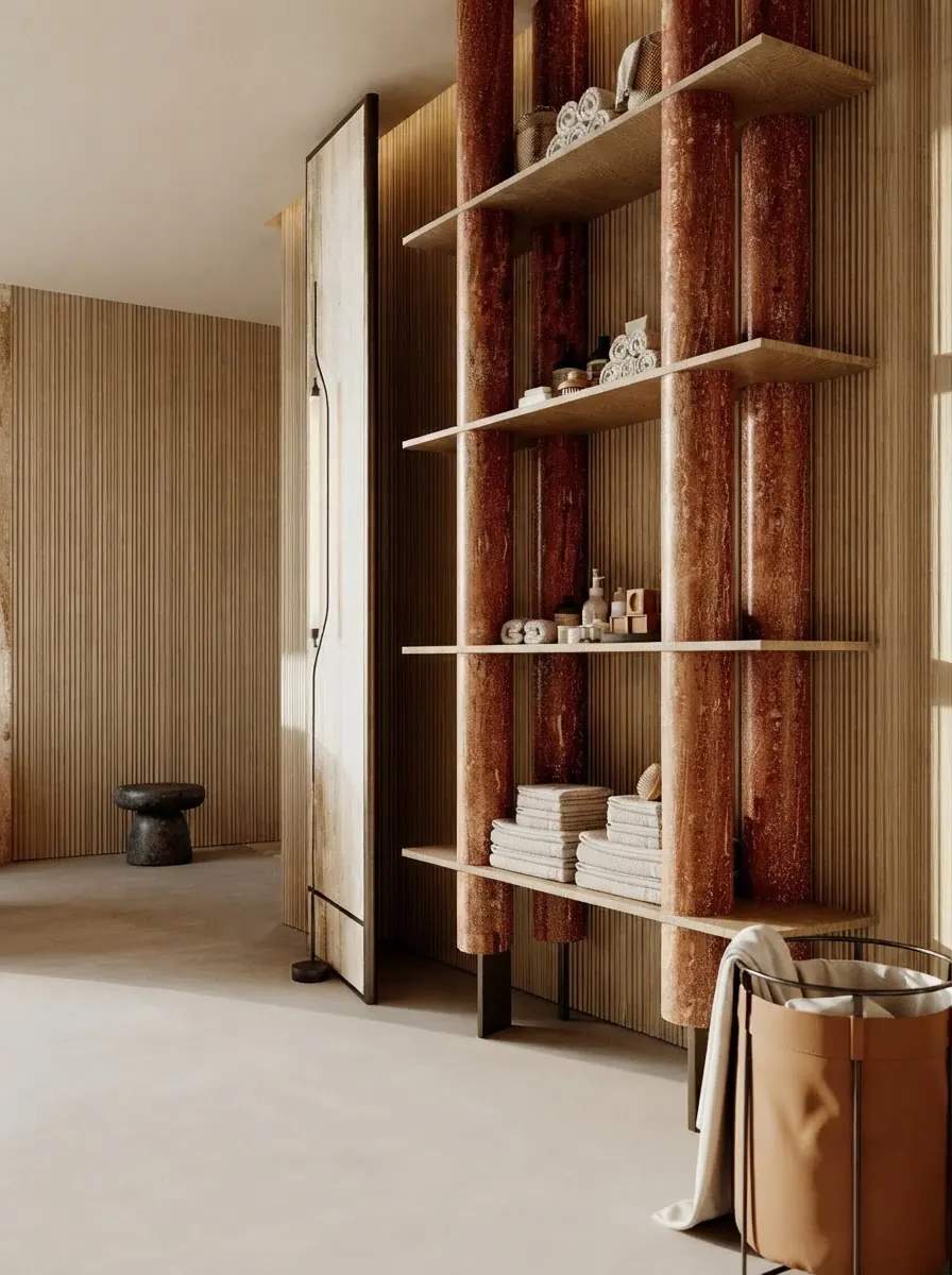 Travertine Open Wardrobe