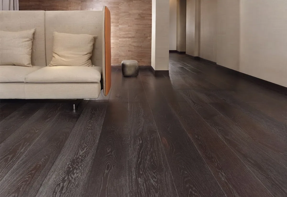 Dark Walnut Plank Bedroom