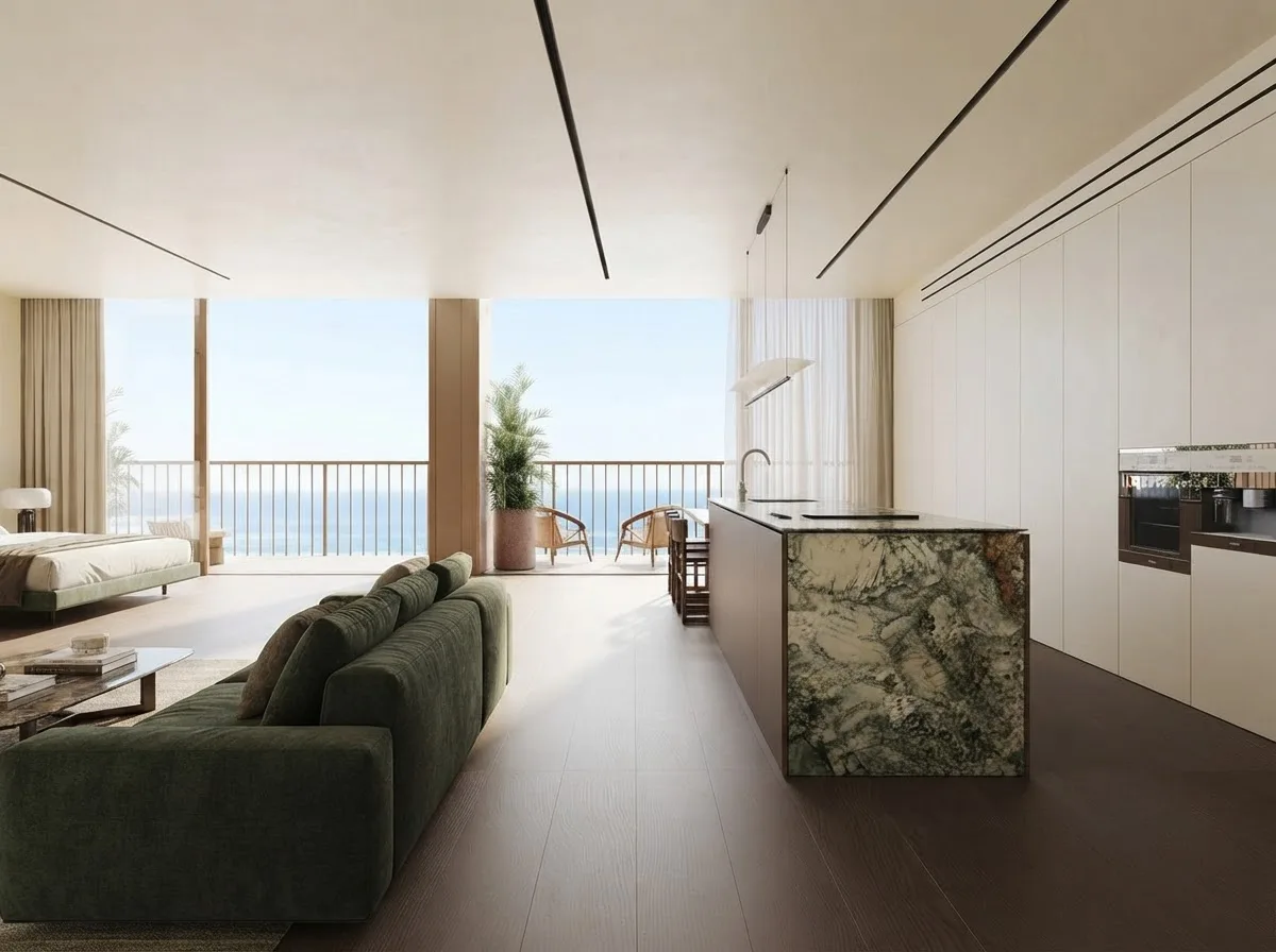 Waterside Apartment Lounge