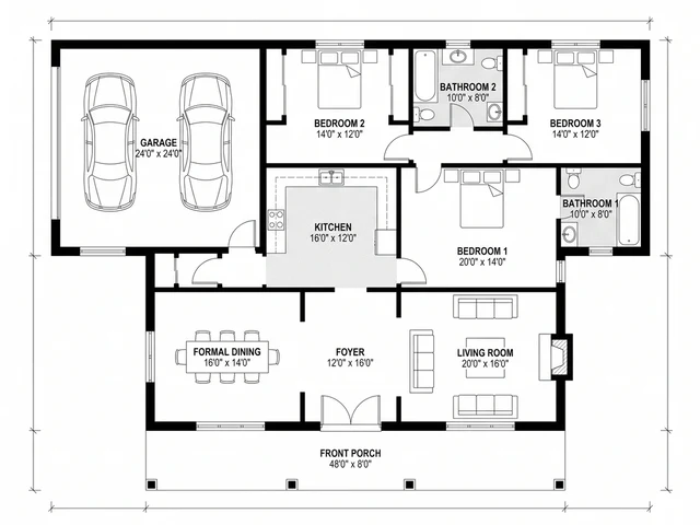 Colonial-style plan