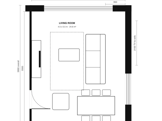 Living room plan