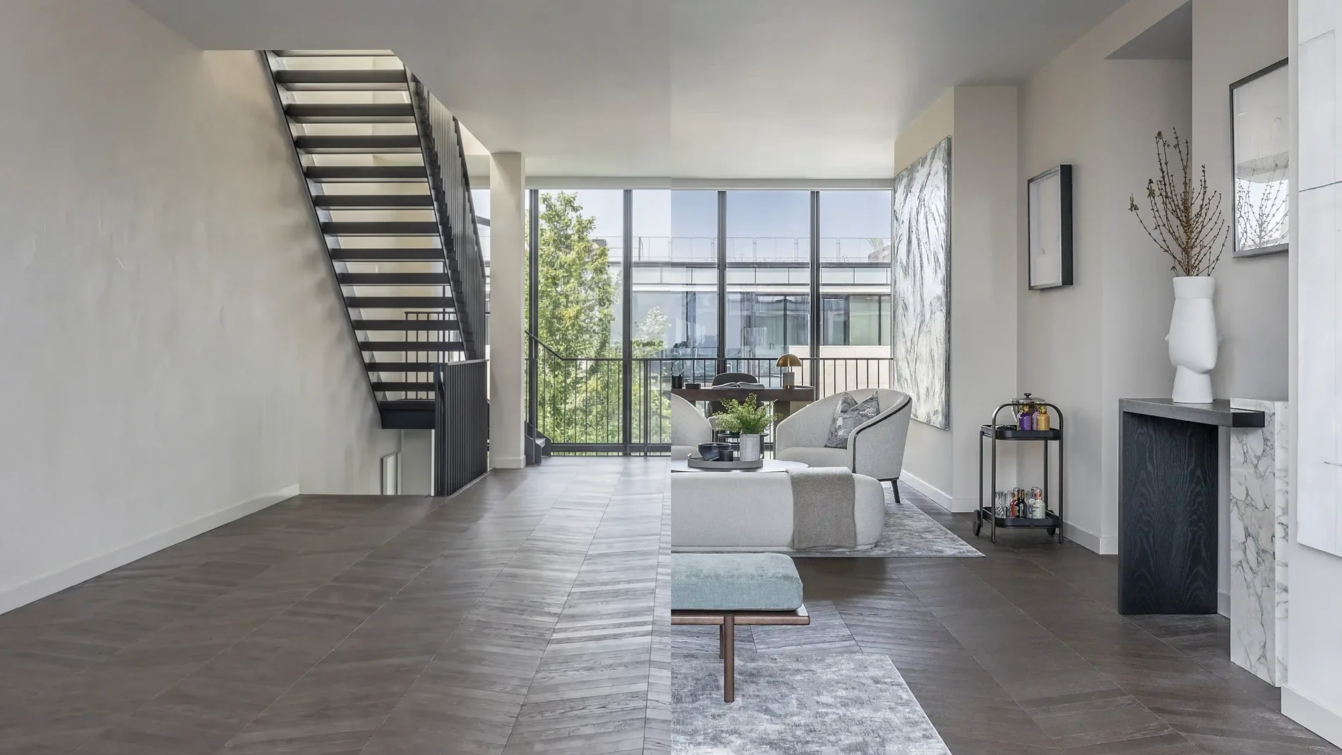 AI room design tool — upload a room photo and redesign it with real furniture in seconds