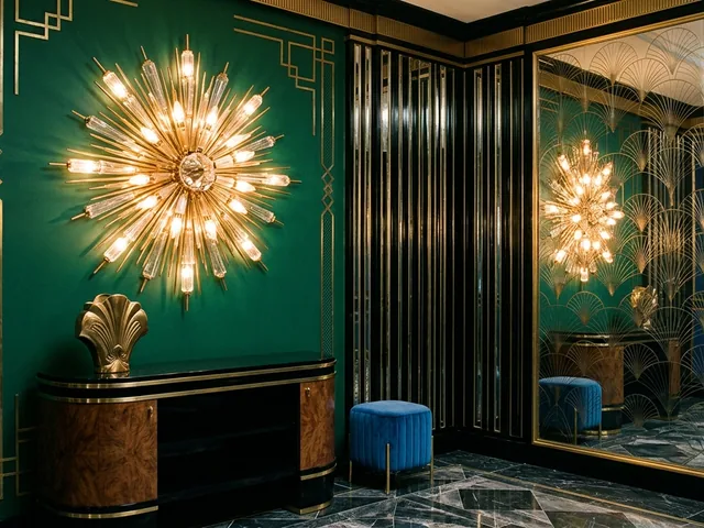 Glamorous statement lighting