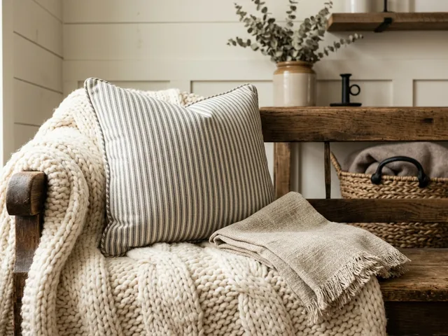 Cozy, layered textiles