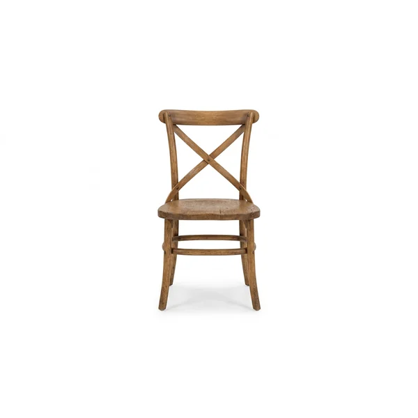 Cross-back dining chair