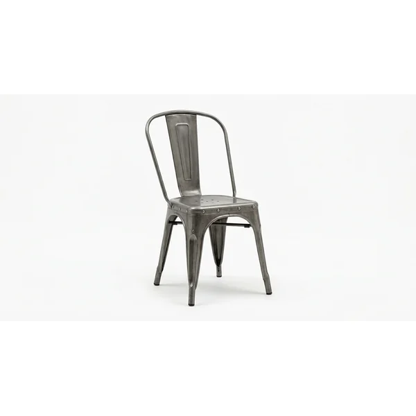 Tolix-style metal chair