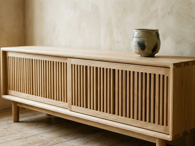 Low, clean-lined furniture
