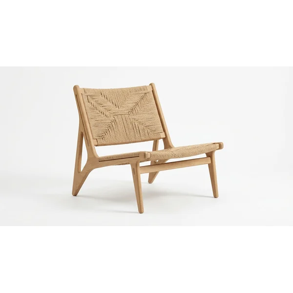 Paper-cord lounge chair