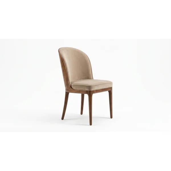 Walnut dining chair