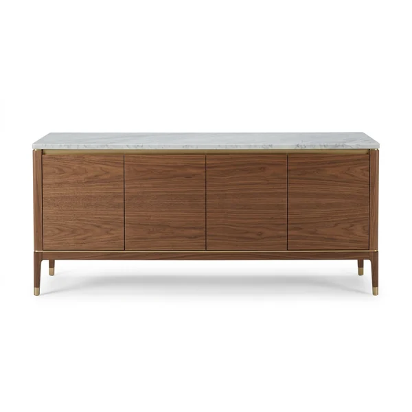 Marble-top sideboard