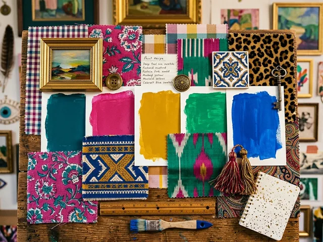 Saturated, daring palette