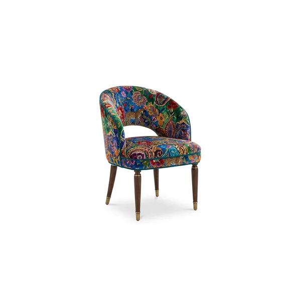 Bold patterned chair