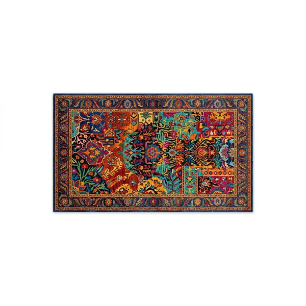 Layered pattern rug