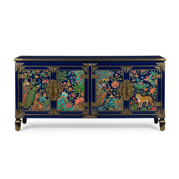 Lacquered colour sideboard