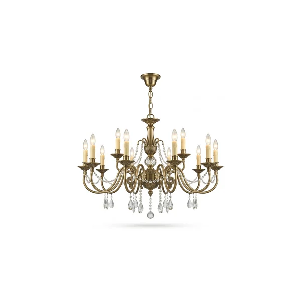 Brass chandelier