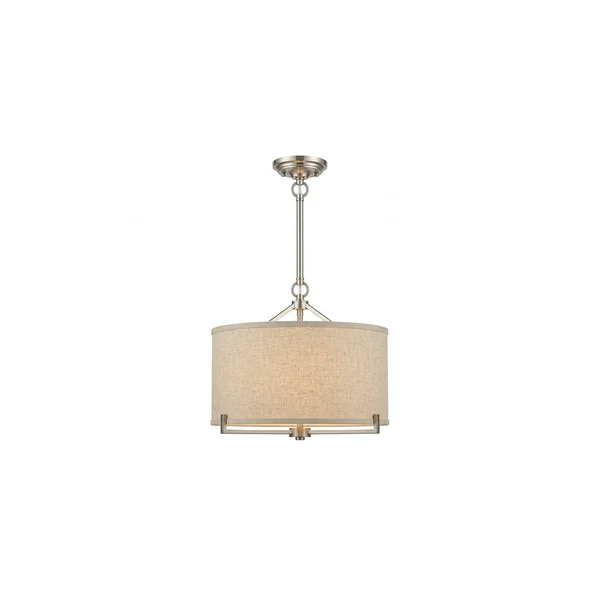 Linen drum pendant