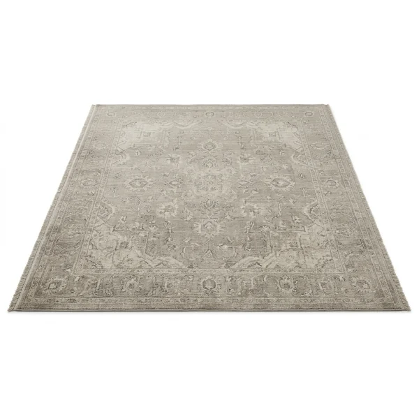 Faded neutral rug