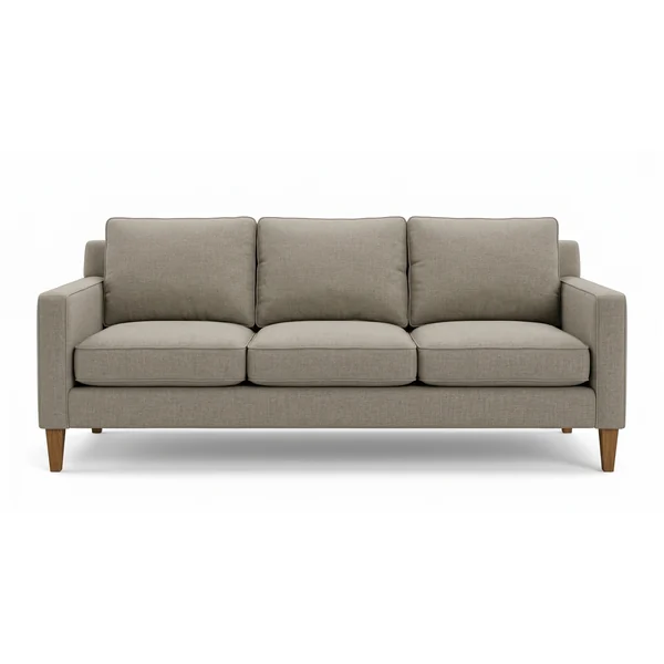 Clean-lined sofa